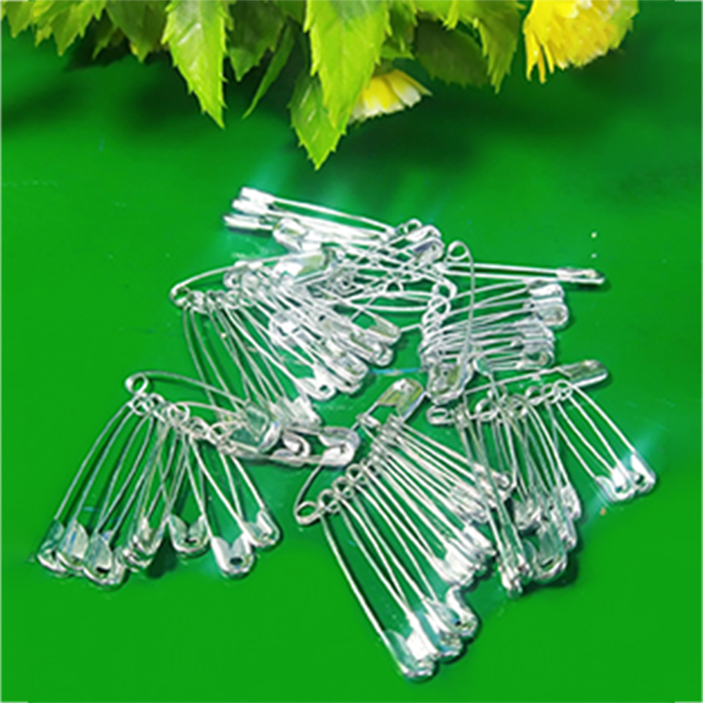 Pack of 60pcs different sizes safety pin fastening clip needle pins tie hijab pin card holder emergency stitch cloth sewing